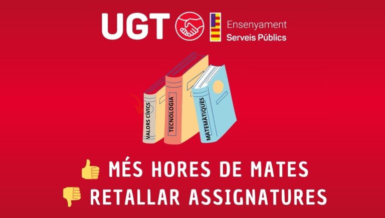 Si mates no reducció d'hores d'altres matèries